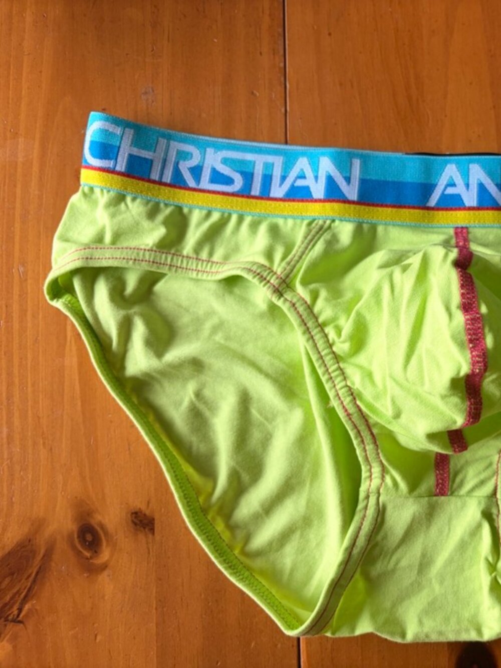 Andrew Christian Vintage Briefs Size Small Green NEW - Picture 4 of 7